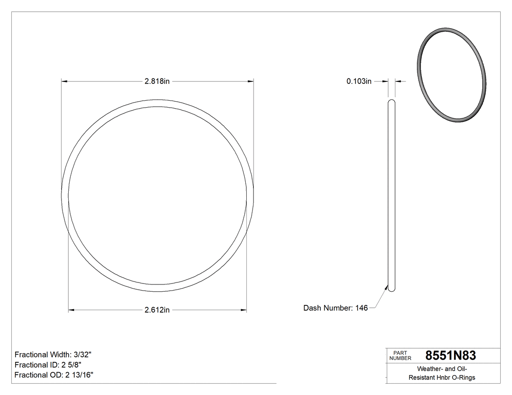 Technical drawing - 8551N83